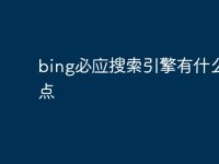 bing必应搜索引擎有什么特点-路由网
