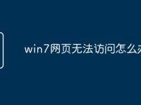 win7网页无法访问怎么办-路由网