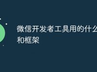 微信开发者工具用的什么语言和框架-路由网