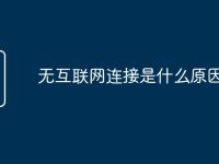 无互联网连接是什么原因-路由网