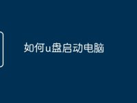 如何u盘启动电脑-路由网