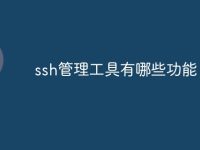 ssh管理工具有哪些功能-路由网