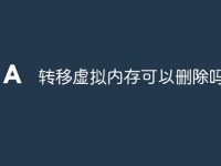 转移虚拟内存可以删除吗-路由网
