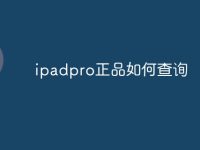 ipadpro正品如何查询-路由网