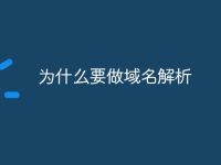 为什么要做域名解析-路由网