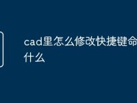 cad里怎么修改快捷键命令是什么-路由网