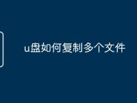 u盘如何复制多个文件-路由网