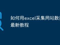 如何用excel采集网站数据库最新教程-路由网
