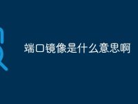 端口镜像是什么意思啊-路由网
