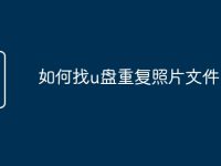 如何找u盘重复照片文件-路由网