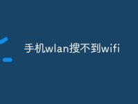 手机wlan搜不到wifi-路由网
