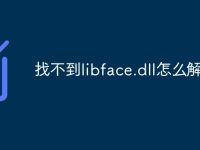 找不到libface.dll怎么解决-路由网