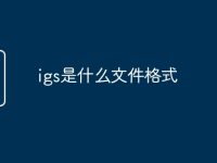 igs是什么文件格式-路由网