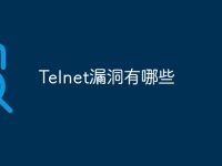 Telnet漏洞有哪些-路由网