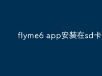 flyme6 app安装在sd卡-路由网
