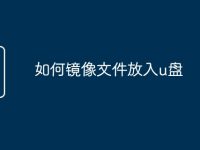 如何镜像文件放入u盘-路由网