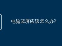 电脑蓝屏应该怎么办?-路由网