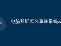 电脑蓝屏怎么重装系统win10-路由网