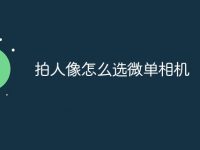 拍人像怎么选微单相机-路由网