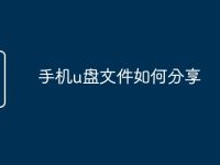 手机u盘文件如何分享-路由网