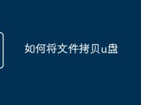 如何将文件拷贝u盘-路由网