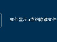 如何显示u盘的隐藏文件-路由网