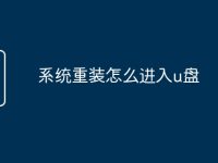 系统重装怎么进入u盘-路由网