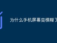 为什么手机屏幕变模糊了-路由网