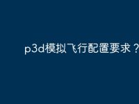 p3d模拟飞行配置要求？-路由网