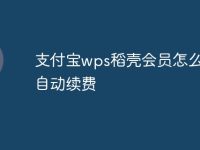 支付宝wps稻壳会员怎么取消自动续费-路由网