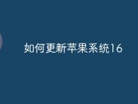 如何更新苹果系统16-路由网
