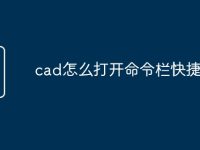 cad怎么打开命令栏快捷键-路由网