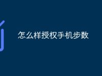 怎么样授权手机步数-路由网