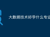 大数据技术好学什么专业-路由网