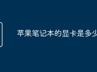 苹果笔记本的显卡是多少-路由网