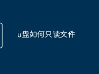 u盘如何只读文件-路由网