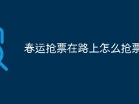春运抢票在路上怎么抢票-路由网
