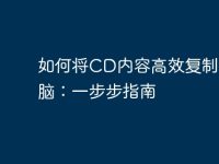 如何将CD内容高效复制到电脑:一步步指南-路由网