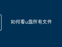 如何看u盘所有文件-路由网