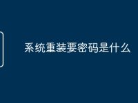 系统重装要密码是什么-路由网