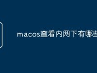 macos查看内网下有哪些主机-路由网
