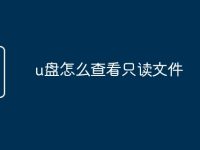u盘怎么查看只读文件-路由网