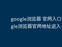 google浏览器 官网入口 google浏览器官网地址进入-路由网