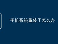 手机系统重装了怎么办-路由网