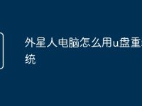 外星人电脑怎么用u盘重装系统-路由网