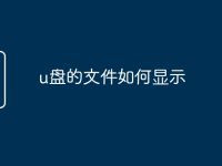 u盘的文件如何显示-路由网