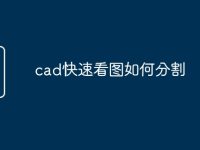 cad快速看图如何分割-路由网