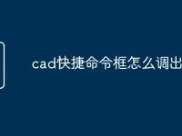 cad快捷命令框怎么调出来-路由网