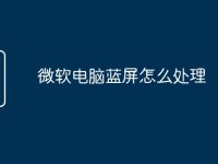微软电脑蓝屏怎么处理-路由网