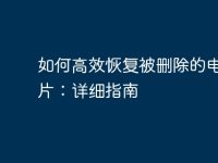 如何高效恢复被删除的电脑照片:详细指南-路由网